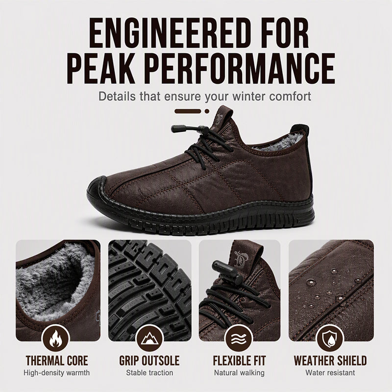 🔥Populair product ！✨Antislip wandelschoenen voor heren met pluche voering