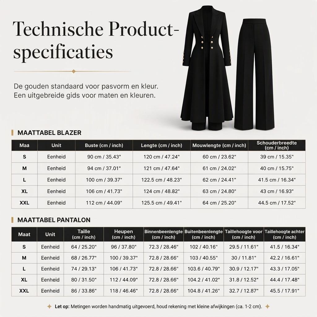 🔥Populair product ！✨Elegante Lange Gebreide Jas met Dubbele Knoopsluiting