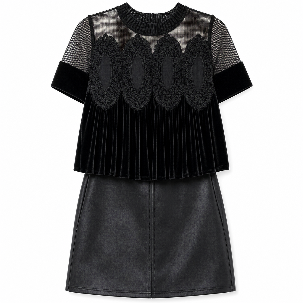 📢📢50% korting!!!🎉✨✨Effen damesshirt met korte mouwen en een kraag met ruches
