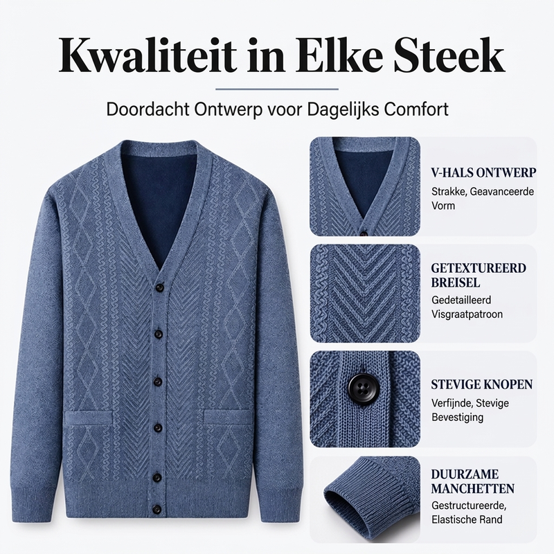 😍Koop meer, bespaar meer!🌸Klassiek thermisch vest voor heren | Klassiek model ❄️ Winterwarmte