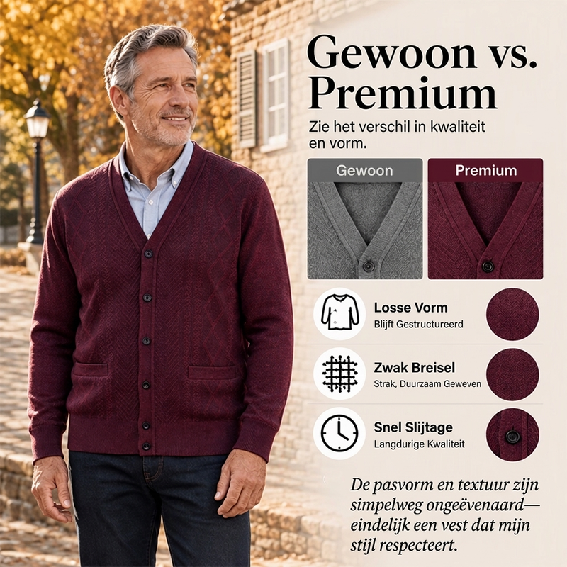 😍Koop meer, bespaar meer!🌸Klassiek thermisch vest voor heren | Klassiek model ❄️ Winterwarmte