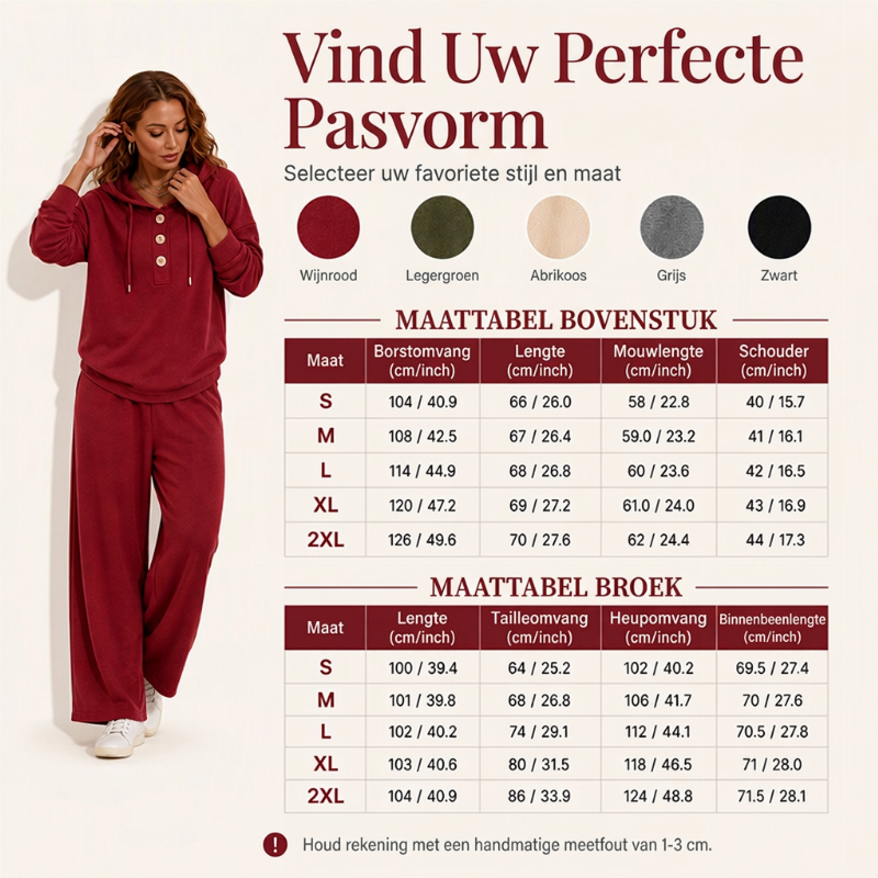 ✨ Nieuwe Collectie 🤍 Dames Hoodie & Lounge Broek Set – Comfortabele Pasvorm, Casual Stijl en Perfect voor Ontspannen Dagen