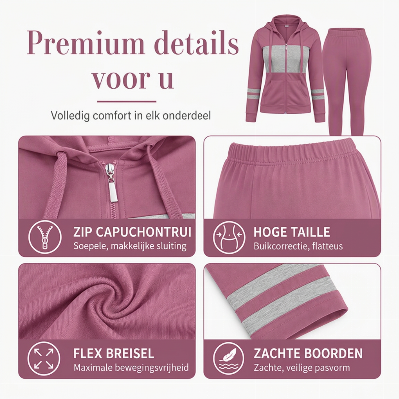 🔥Gratis verzending✈️Dames Hoodie & Broek 2-Delige Set