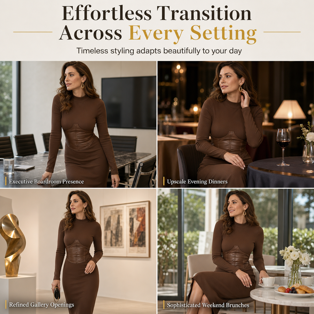 🔥Gratis verzending✈️Gecontourde taille, elegante rondingen – Geribbelde bodycon-jurk voor dames ✨