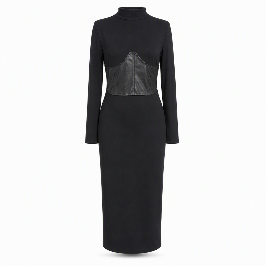 🔥Gratis verzending✈️Gecontourde taille, elegante rondingen – Geribbelde bodycon-jurk voor dames ✨