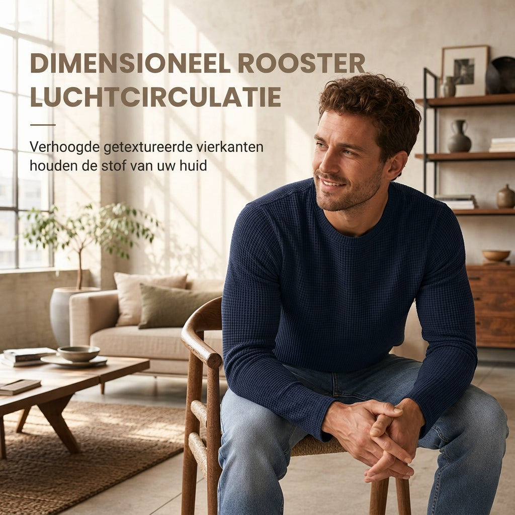 🔥Opruimingsuitverkoop💪Casual slim-fit herensweatshirt met ronde hals en lange mouwen