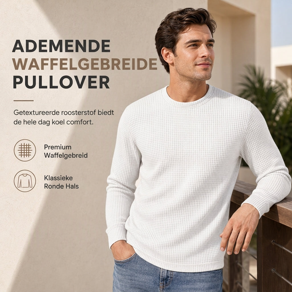 🔥Opruimingsuitverkoop💪Casual slim-fit herensweatshirt met ronde hals en lange mouwen