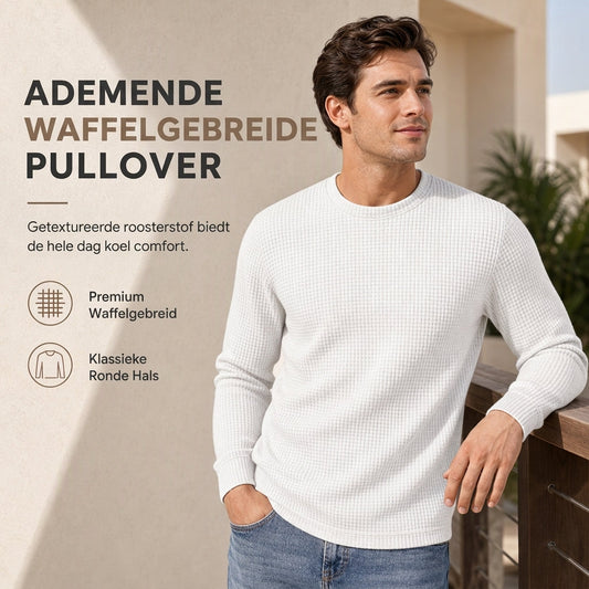 🔥Opruimingsuitverkoop💪Casual slim-fit herensweatshirt met ronde hals en lange mouwen
