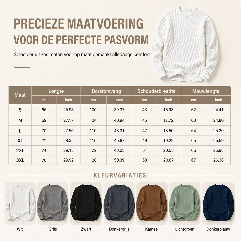 🔥Opruimingsuitverkoop💪Casual slim-fit herensweatshirt met ronde hals en lange mouwen