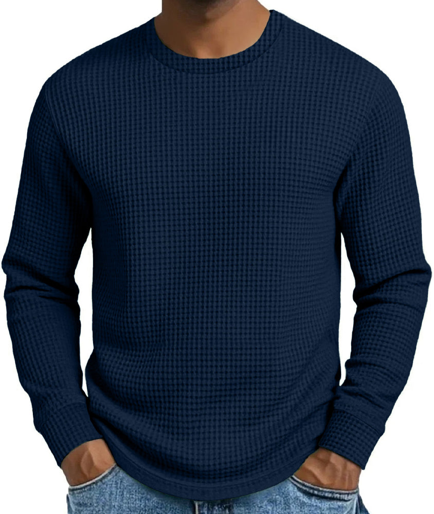 🔥Opruimingsuitverkoop💪Casual slim-fit herensweatshirt met ronde hals en lange mouwen