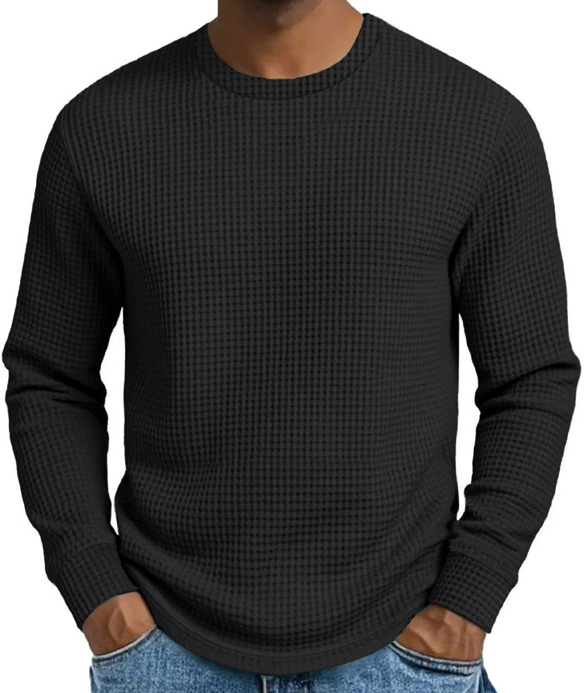 🔥Opruimingsuitverkoop💪Casual slim-fit herensweatshirt met ronde hals en lange mouwen