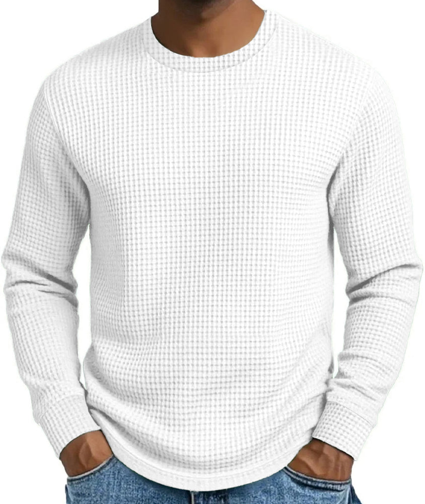 🔥Opruimingsuitverkoop💪Casual slim-fit herensweatshirt met ronde hals en lange mouwen