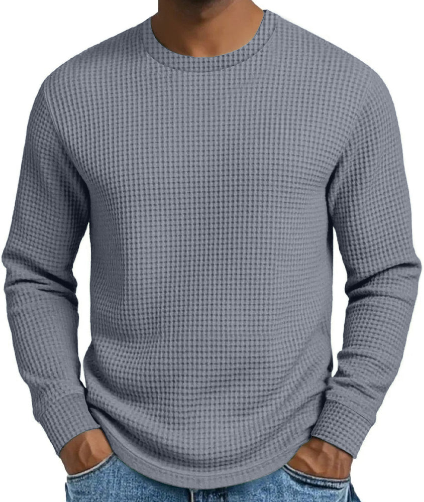 🔥Opruimingsuitverkoop💪Casual slim-fit herensweatshirt met ronde hals en lange mouwen