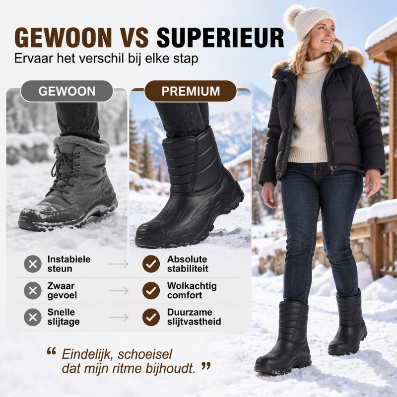 💋Geniet van een 30-daags probleemloos retourbeleid!✅️❄️Unisex Pluche Gevoerde Waterdichte Snowboots