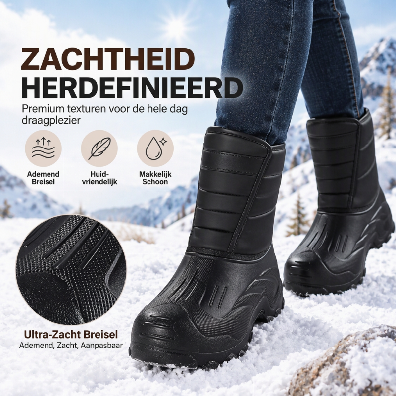 💋Geniet van een 30-daags probleemloos retourbeleid!✅️❄️Unisex Pluche Gevoerde Waterdichte Snowboots