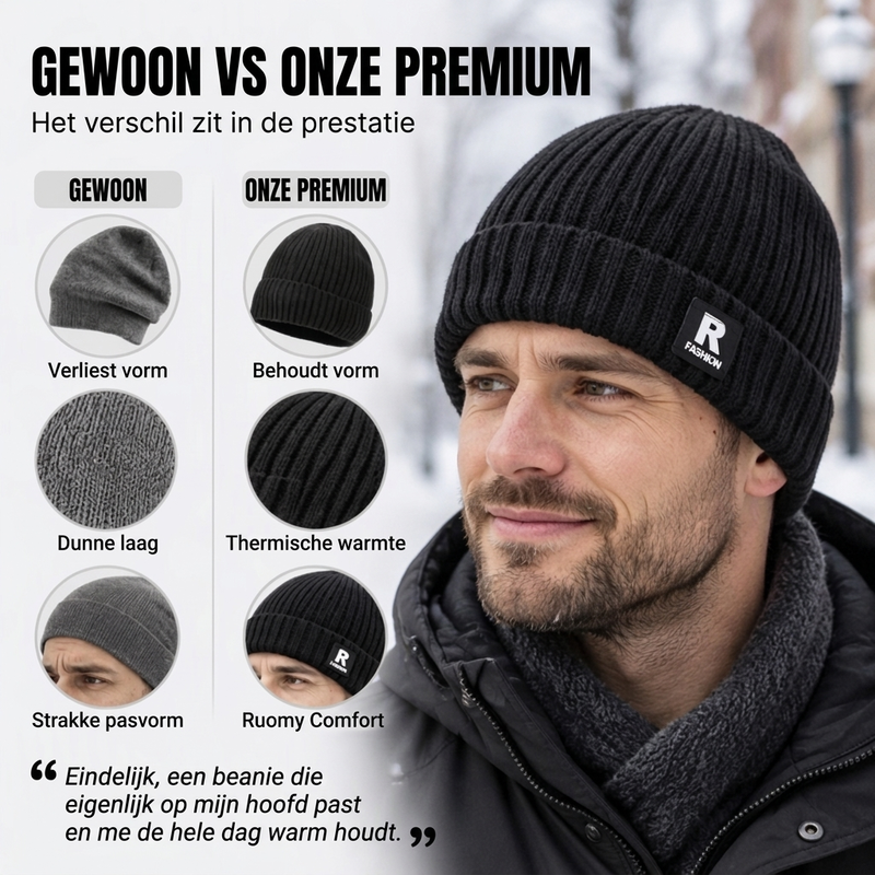 🙌 70% herhaalaankooppercentage🎩Warme slouchy gebreide schedelmuts voor heren