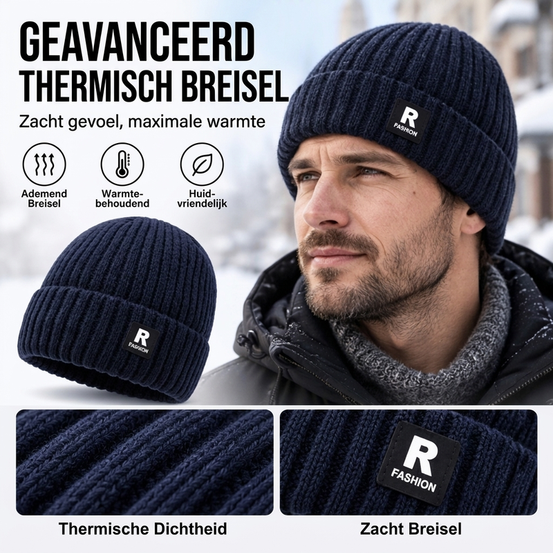 🙌 70% herhaalaankooppercentage🎩Warme slouchy gebreide schedelmuts voor heren