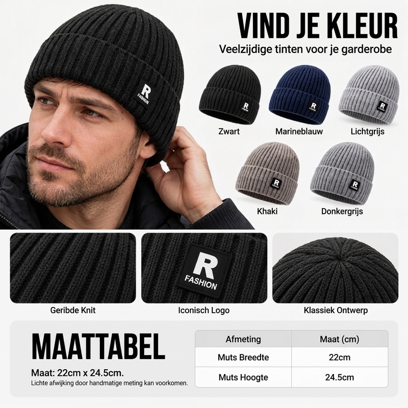 🙌 70% herhaalaankooppercentage🎩Warme slouchy gebreide schedelmuts voor heren