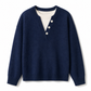 🙌 70% herhaalaankooppercentage🔥🔥Casual Mock Two-Piece V-hals Gebreide Trui met Knopdetails