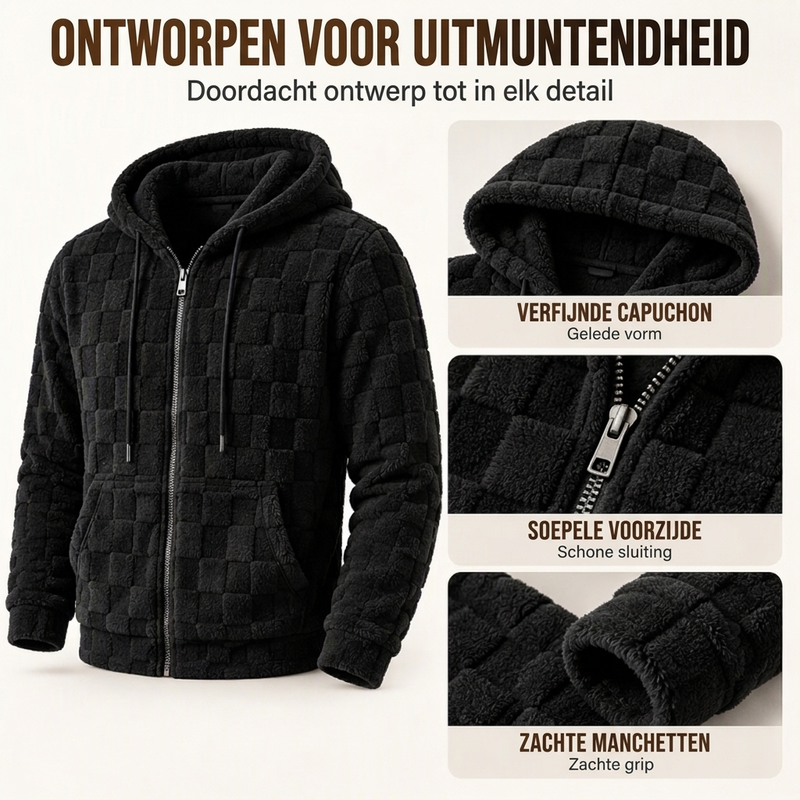 ✨ Casual Winterjas 🧥 met Capuchon voor Heren, Warm & Comfortabel voor Koude Dagen ✨