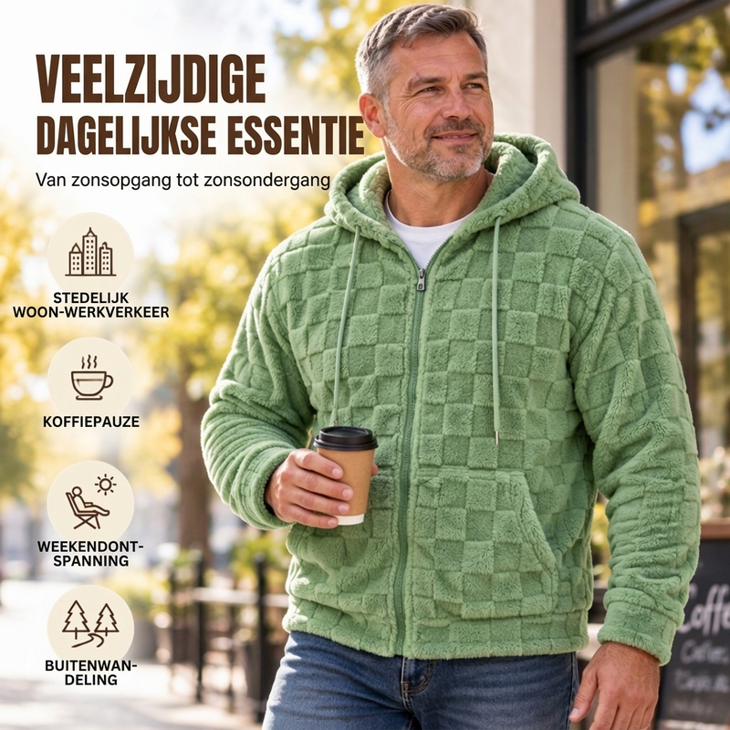 ✨ Casual Winterjas 🧥 met Capuchon voor Heren, Warm & Comfortabel voor Koude Dagen ✨