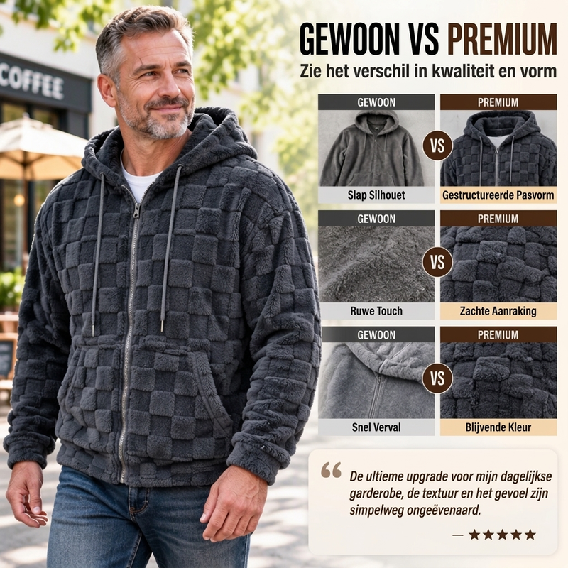 ✨ Casual Winterjas 🧥 met Capuchon voor Heren, Warm & Comfortabel voor Koude Dagen ✨