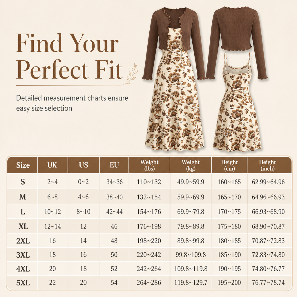 ✨ Dames 2-Delige Set 🤍 Vintage Bloemen Slipjurk + Korte Geribde Gebreide Cardigan, Vrouwelijk & Chique voor Lente/Zomer ✨
