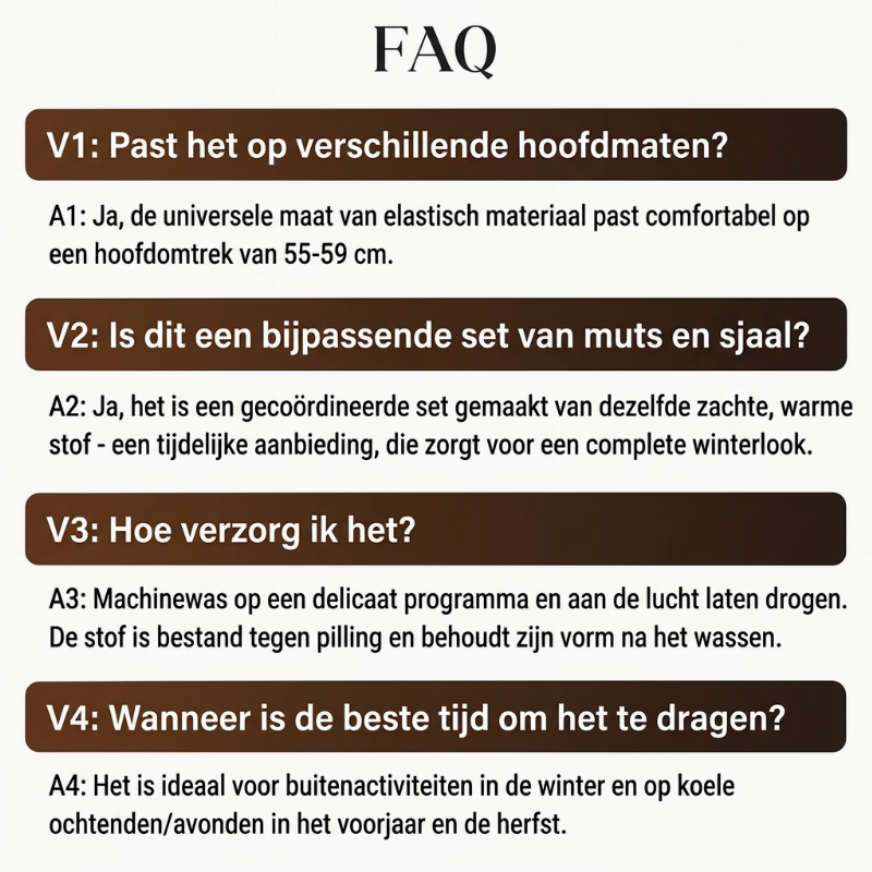 📢📢50% korting!!!🎉✨Winter pluche verdikte sjaal en muts warme set