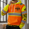 💎 Exclusieve Deal — Heren High Visibility Reflecterend Hooded Sweatshirt, goed zichtbaar, comfortabel en veilig voor werk en buitenactiviteiten