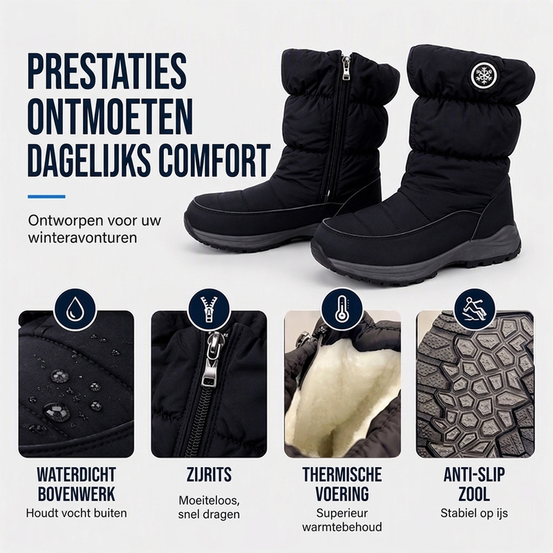 🤩 Haal het vandaag nog voordat het uitverkocht is!👇🎁Dames Winter Halfhoge Anti-slip Sneeuwlaarzen