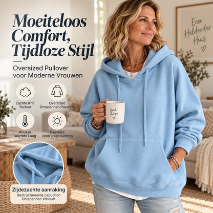 🎁🎁Opruimingsuitverkoop🔥Casual oversized hoodie met trekkoord voor dames