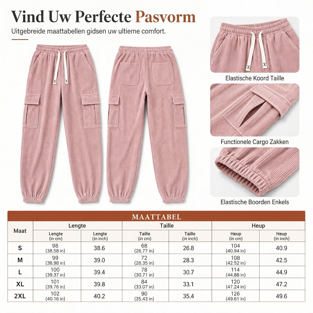 🚀Bespaar nu tijd & geld!😍Casual corduroy joggingbroek voor dames