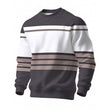 🤩 Haal het vandaag nog voordat het uitverkocht is!👇🎁Heren Casual Ronde Hals Gestreept Sweatshirt
