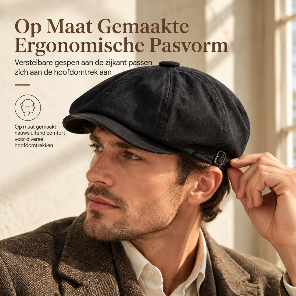 🚀Bespaar nu tijd & geld!😍Vintage Britse stijl Newsboy-cap voor heren en dames Klassieke casual platte cap Octagonaal beret-hoed