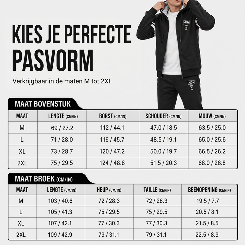 💋Geniet van een 30-daags probleemloos retourbeleid!✅️Heren Verdikte Capuchontrui & Broek Set