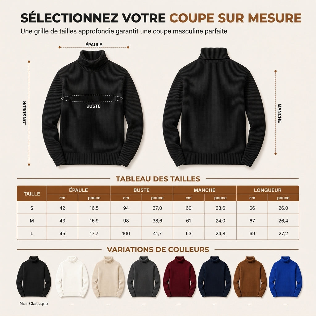✨ Zin in een strakke gebreide coltrui voor heren? Gestructureerde kraag en getailleerde pasvorm, makkelijk te dragen 🧶