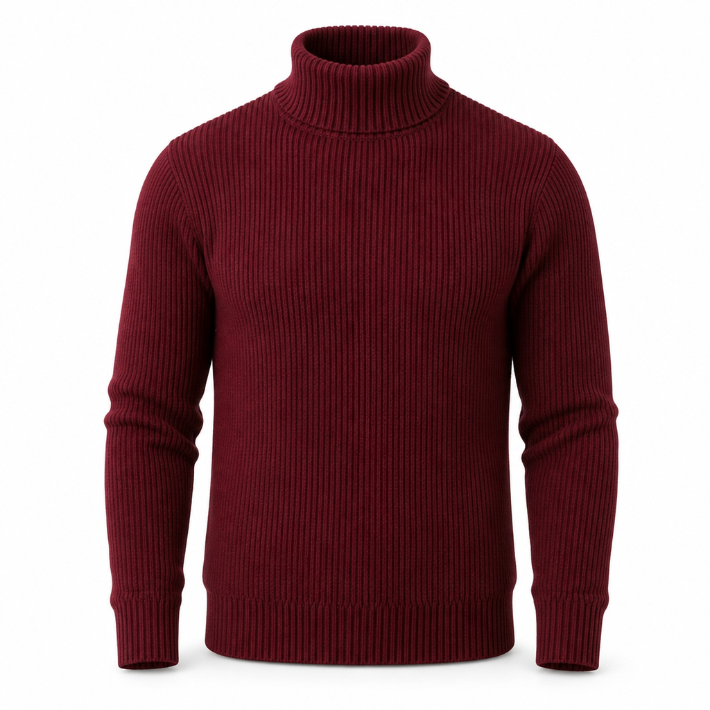 ✨ Zin in een strakke gebreide coltrui voor heren? Gestructureerde kraag en getailleerde pasvorm, makkelijk te dragen 🧶