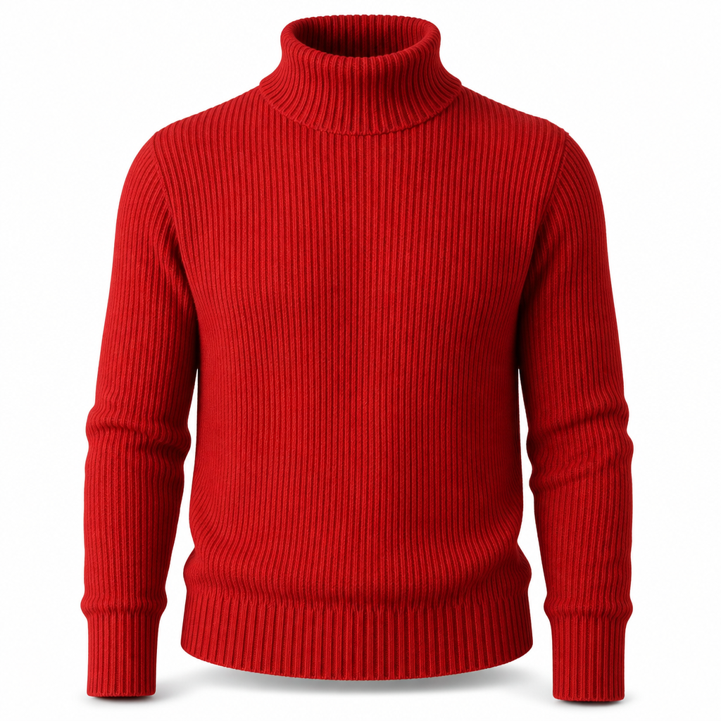 ✨ Zin in een strakke gebreide coltrui voor heren? Gestructureerde kraag en getailleerde pasvorm, makkelijk te dragen 🧶