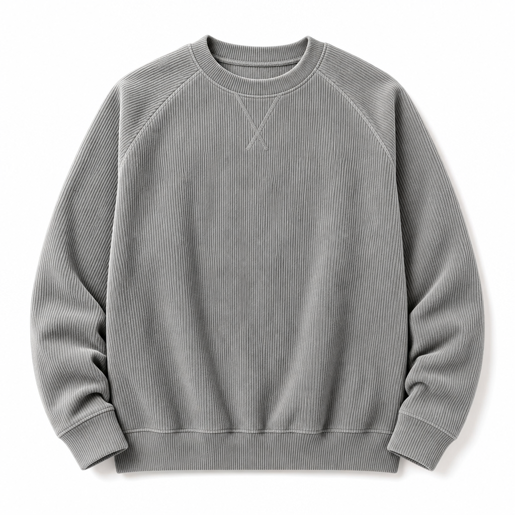 📢📢50% korting!!!🔥🔥Gratis verzending✈️Heren corduroy ronde hals lange mouwen pullover sweatshirt
