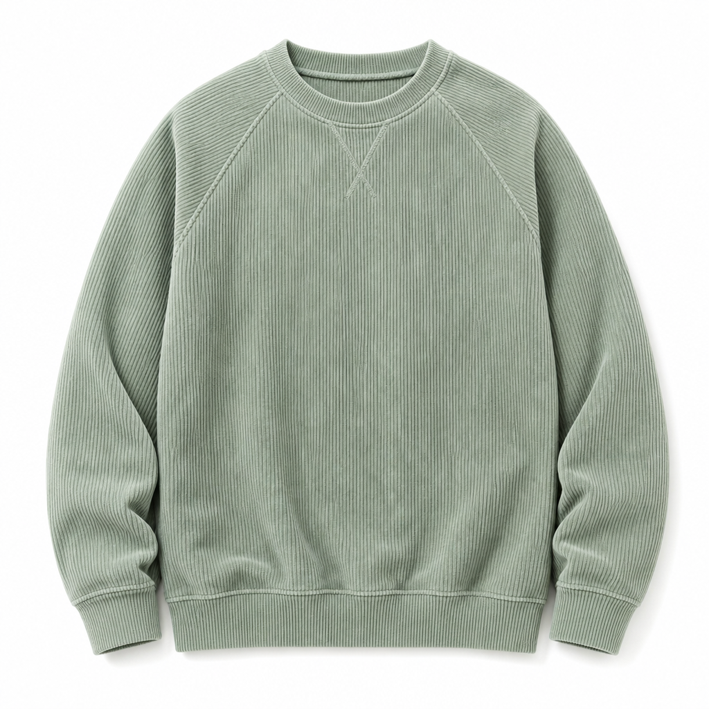 📢📢50% korting!!!🔥🔥Gratis verzending✈️Heren corduroy ronde hals lange mouwen pullover sweatshirt