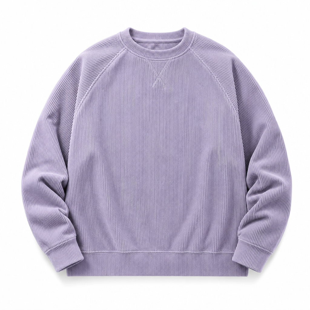 📢📢50% korting!!!🔥🔥Gratis verzending✈️Heren corduroy ronde hals lange mouwen pullover sweatshirt