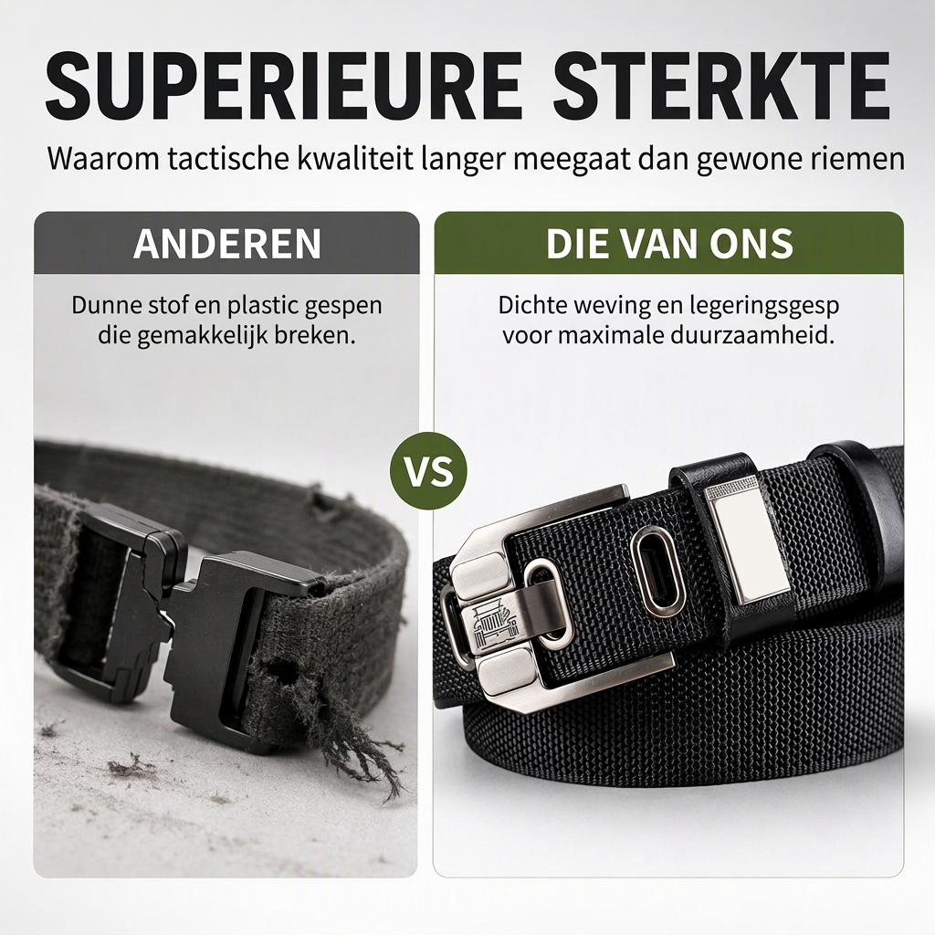 🚀Bespaar nu tijd & geld!😍Robuuste, geweven tactische outdoorriem met metalen gesp