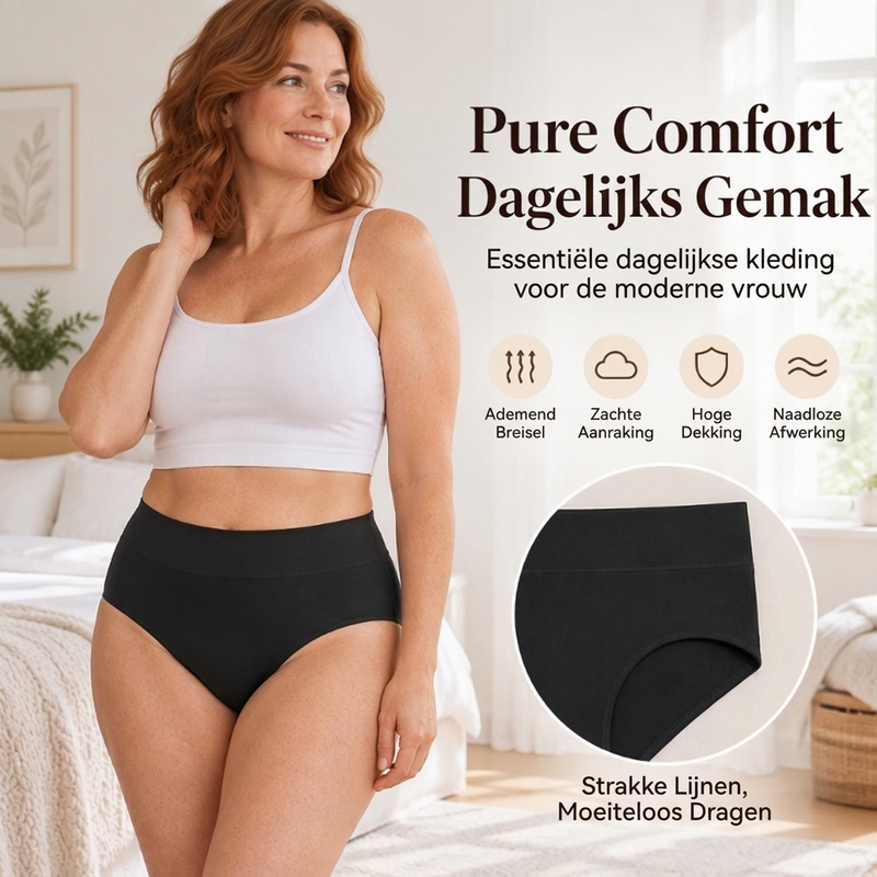 🤩 Haal het vandaag nog voordat het uitverkocht is!👇🎁Naadloze high-waist slip voor dames