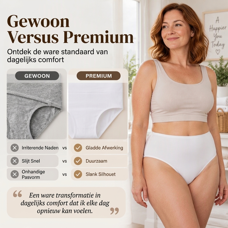 🤩 Haal het vandaag nog voordat het uitverkocht is!👇🎁Naadloze high-waist slip voor dames