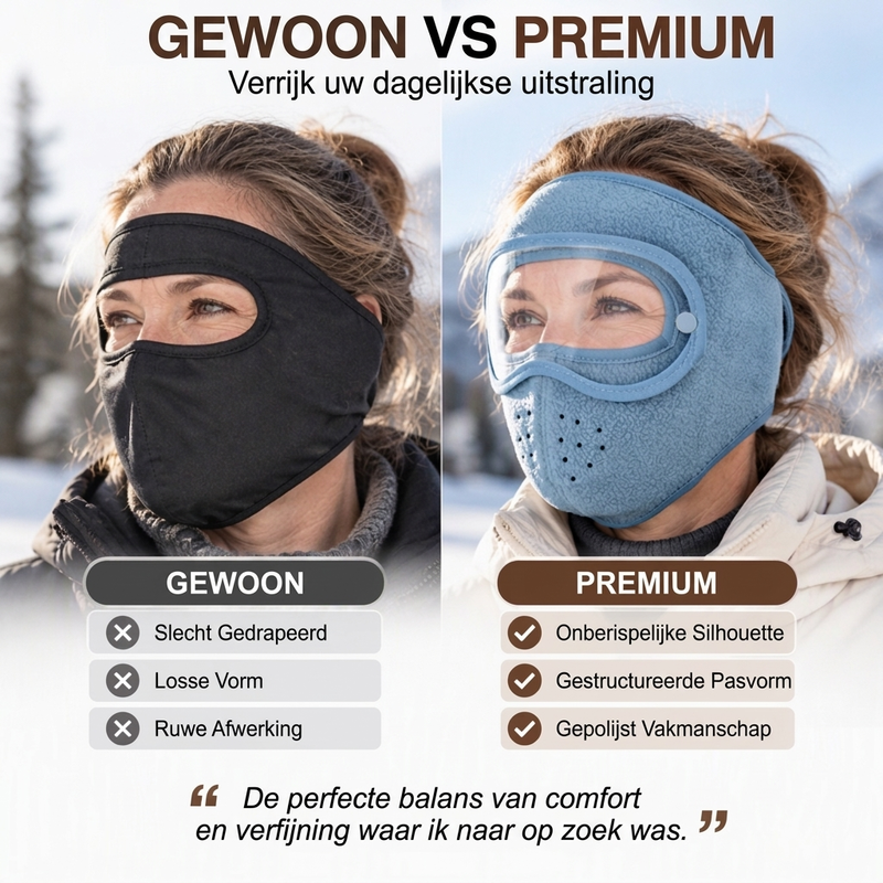 🙌 90% herhaalaankooppercentage🔥🔥Winter winddicht warm gezichtsmasker met HD-bril