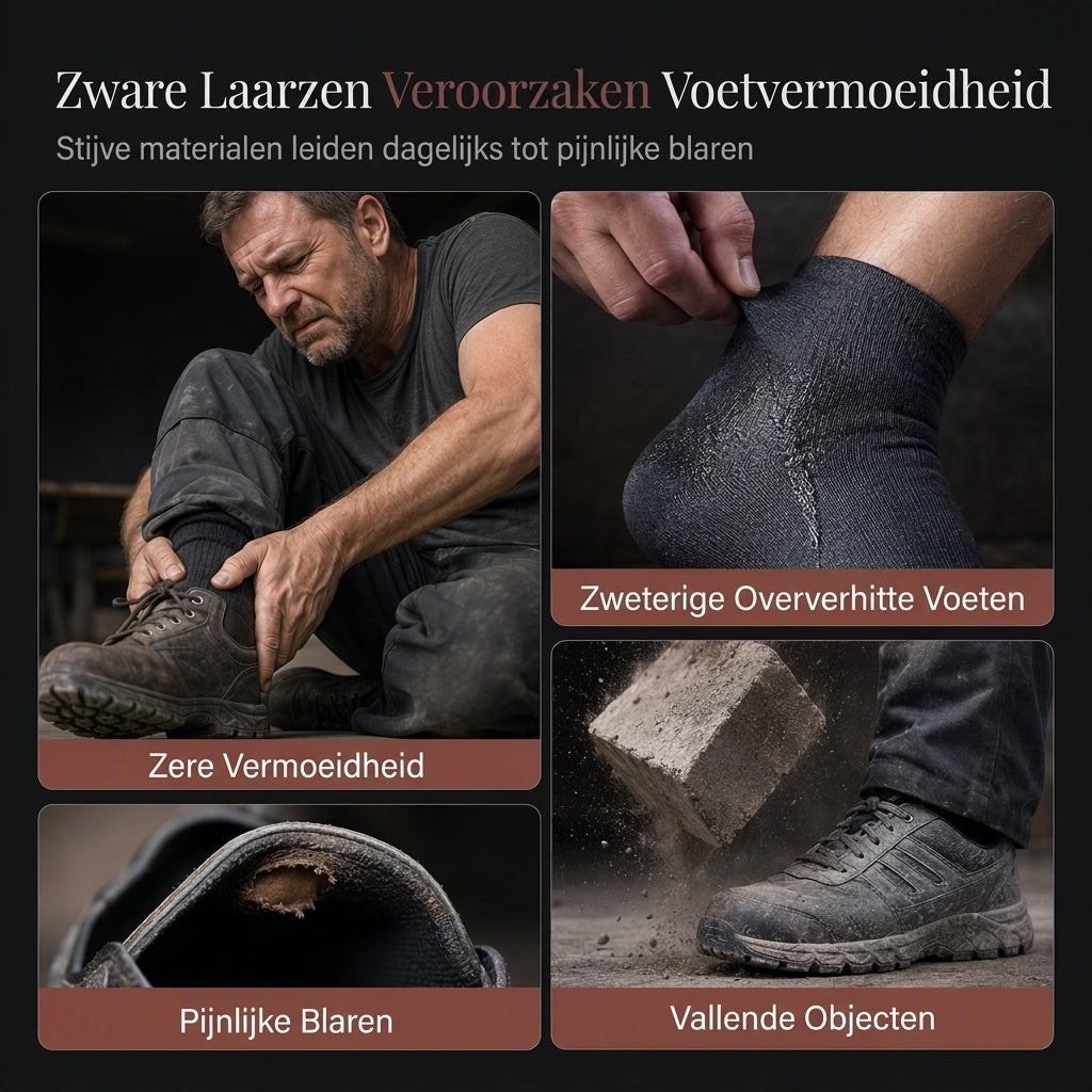 💖Hallo~ Mis het niet als je het leuk vindt🎁👍Veiligheidsschoenen met stalen neus voor heren. Ademende werkschoenen. Lichtgewicht. Prikresterende en beschermende schoenen