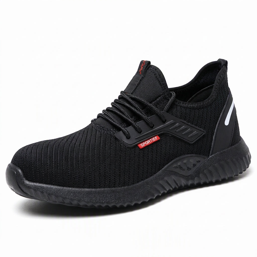 💖Hallo~ Mis het niet als je het leuk vindt🎁👍Veiligheidsschoenen met stalen neus voor heren. Ademende werkschoenen. Lichtgewicht. Prikresterende en beschermende schoenen