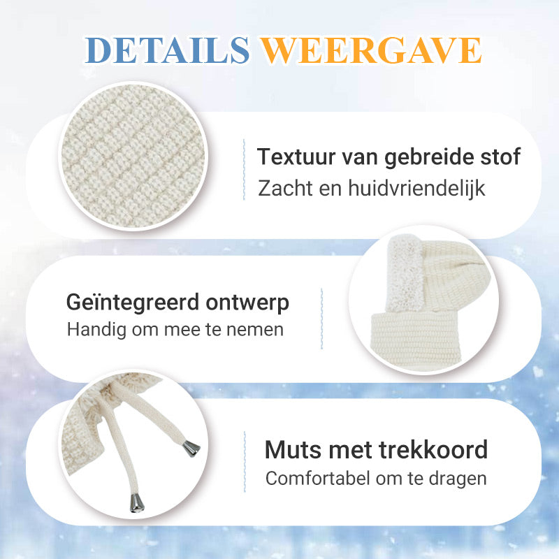 💖🎁Hallo~ Mis het niet als je het leuk vindt🔥🔥🔥Vrouwen Winddichte Sjaal-Muts voor Buiten