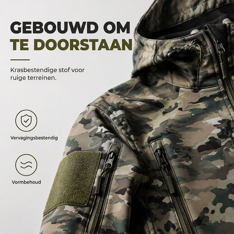 🚀Bespaar nu tijd & geld!😍Heren outdoor camouflage jack met capuchon
