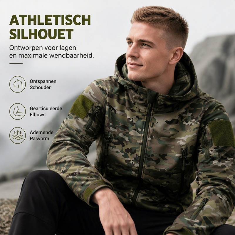🚀Bespaar nu tijd & geld!😍Heren outdoor camouflage jack met capuchon